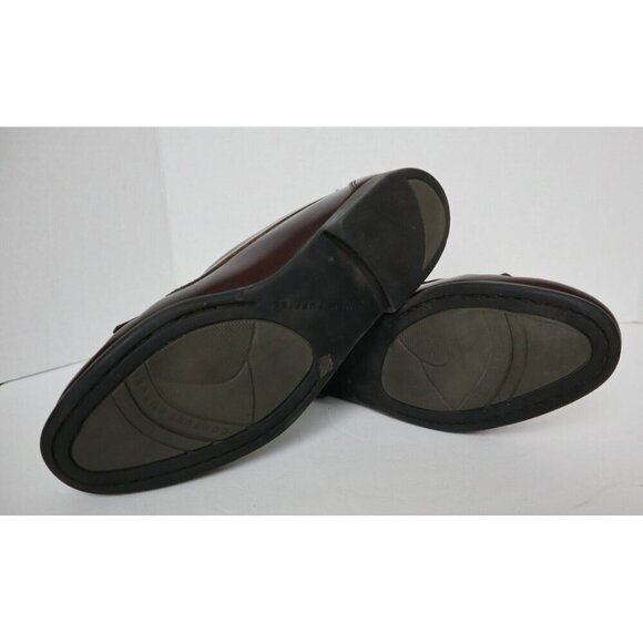 MEN'S BURGUNDY RED LEATHER LOAFER W/ TASSELS HUSH PUPPIES - SIZE 8M - Picture 9 of 9